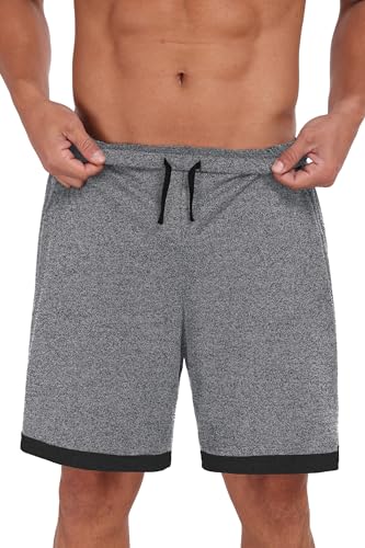 Image of Mens Pajamas Set Lightweight Summer Pjs Sleepwear Soft Comfy Short Sleeve Loungewear With Pocket (S-4X)