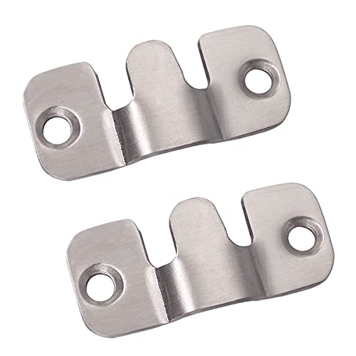 Wolfride 30pcs Flush Mount Brackets Flush Mount Frame Picture Hangers Interlocking Hanger Bracket Wall Mount Hardware - Thumbnail 5