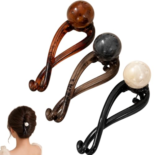 Set de 3 Pinzas Vintage para Cabello con Perlas miniatura 1