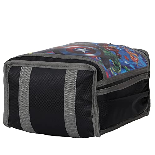 Image of Polyester 3D Photos School and Tiffin Bag for Boys Waterproof (Black)