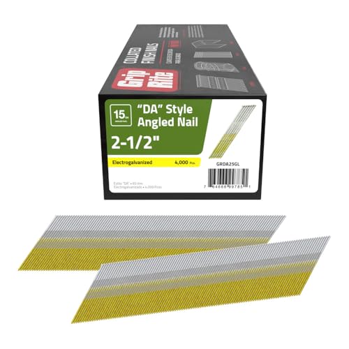 Clous de finition DA 15 gauge galvanisés Grip Rite Prime Guard 64mm