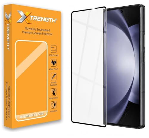 Image of Tempered Glass for Samsung Galaxy Z Fold 4 and Fold 5 (7.6) with Installation Kit | 9H Edge to Edge Screen Protector | Anti Scratch