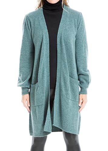 Max Studio Women's Long Open Front Sweater Cardigan Cozy Solid Staple Outwear Coats
