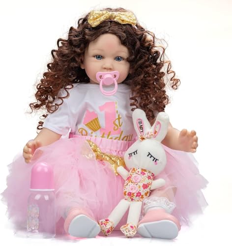 Muñeca Reborn Realista para Niños de 24 Pulgadas miniatura 2