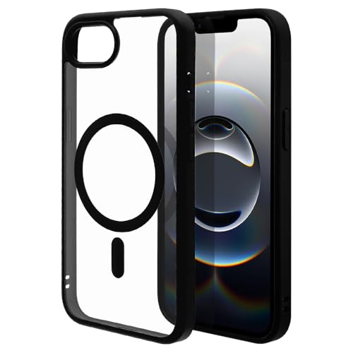 ラスタバナナ ケース カバー iPhone16 e 専用 ハイブリッド 耐衝撃吸収 マグネット充電対応 RHINOX BK×CL 9129IP5EHABK