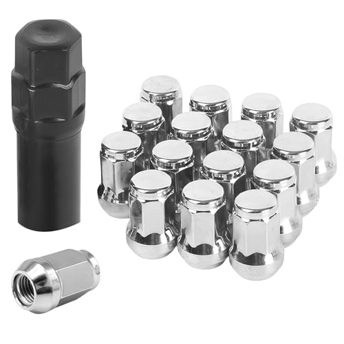 【Produzione standard】La lunghezza totale della vite è di 31 mm, la lunghezza del lato esagonale opposto è di 19 mm, la dimensione della filettatura è M12 x 1,5, superficie cromata, struttura robusta, questo dado per ruota è progettato con lobi conici a 60 gradi che possono offrire una maggiore area di appoggio, prevenendo al contempo danni alla ruota.
