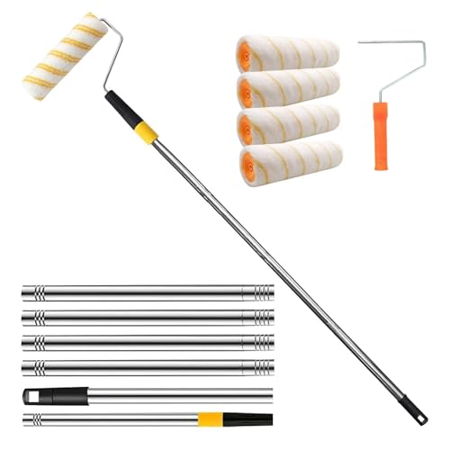 Generisch Barra de extensión de rodillo de pintura, barra de extensión para pintar, barra de extensión portátil para armarios de cocina, manualidades, metal