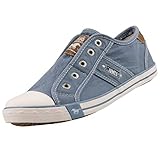 sneaker blauer  MUSTANG Damen 1099-401 Slip On Sneaker, Blau (Himmelblau 807), 40 EU