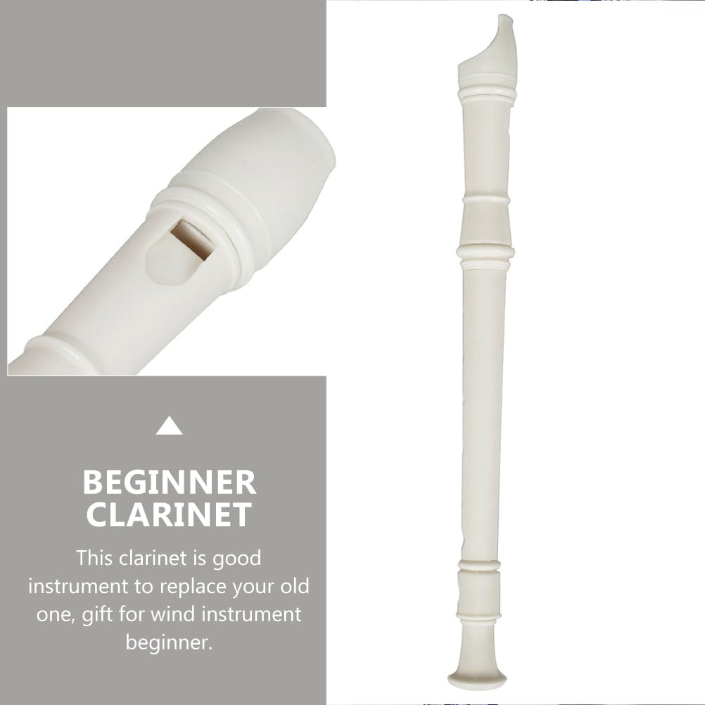 UPKOCH Clarinettes Enfants 8 Trous Ensemble 4 Instruments À Vent En RéSine LéGer Compact Pour Pratique Musicale DéButants Avec BâTon De Nettoyage