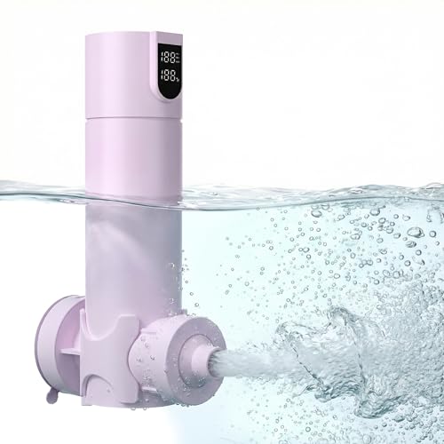 MightyKitten Bath Jet for Spa, Rechargeable Cordless Portable Bathtub Jet Spa for Tub with Vacuum Suction Lock, Bubble Mode, Hot Tub Spa Accessories, Gift Set