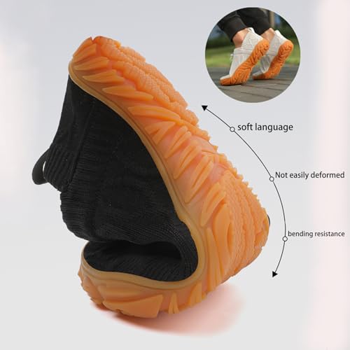 Slip On Barefoot Shoe, Recovery Slip On Shoes for Men, Breathable Lightweight Non-Slip Running Sneakers(Brown,US 8)2