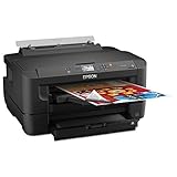 Epson WorkForce WF-7110 Wireless and WiFi Direct, Wide-Format Color Inkjet Printer, 2-Sided Auto Duplex. Prints from Tablet/Smartphone. AirPrint Compatible. (C11CC99201)