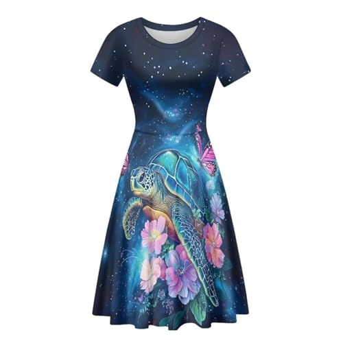 Image of Forchrinse Native Aztec Style Black White Geometric Women's Midi Dress Casual Long Dress Round Neck Swing Dress