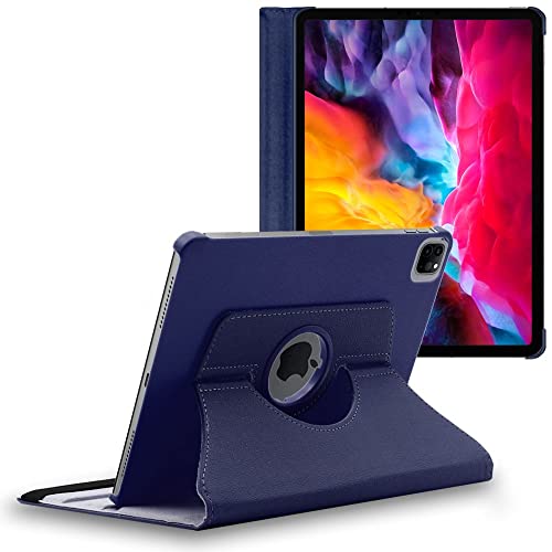 ebestStar - Coque pour iPad Air (2020) 10.9, iPad Air 4 Apple, Etui Rotatif 360, Housse Protection PU Cuir, Bleu Foncé