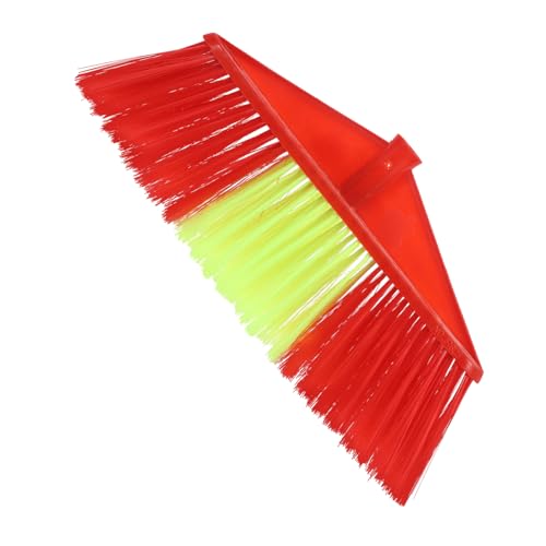 Amosfun Ergonomic Design Plastic Broom Head Multi-purpose Floor Brush Indoor Outdoor Use Pet Hair Sweeper Compact Storage for Home Office