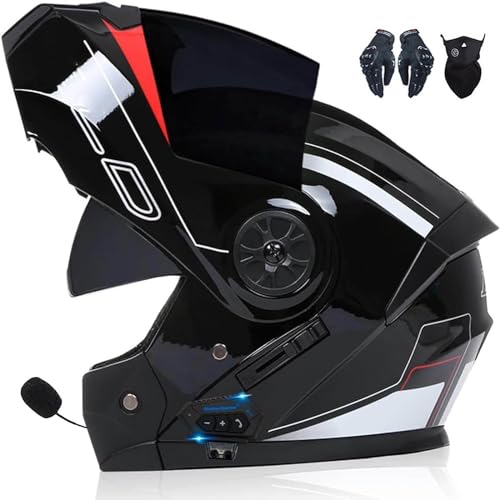 Casque de moto modulable bluetooth intégral unisexe taille M homologué