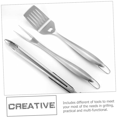 Set de 3 herramientas para parrilla de acero inoxidable VANZACK miniatura 6