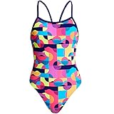 Funkita Badeanzug Mädchen Mad Mist mit offenem Rücken und UV-Schutz 50+, Kinder Größen:140