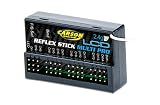 Carson 500501004 FS Reflex Stick Multi PRO LCD 2,4 GHz – 14-kanałowy pilot zdalnego sterowania, z odbiornikiem do pojazdów modelarskich, takich jak samochody RC i statki