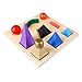 New Sky Enterprises Montessori Solid Grammar Symbol Children's Language Learning Aids with Cut-Out Tray Early Development Material