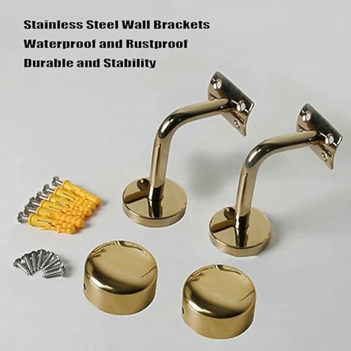 Rambarde en acrylique haut de gamme avec supports muraux chic pour intérieur