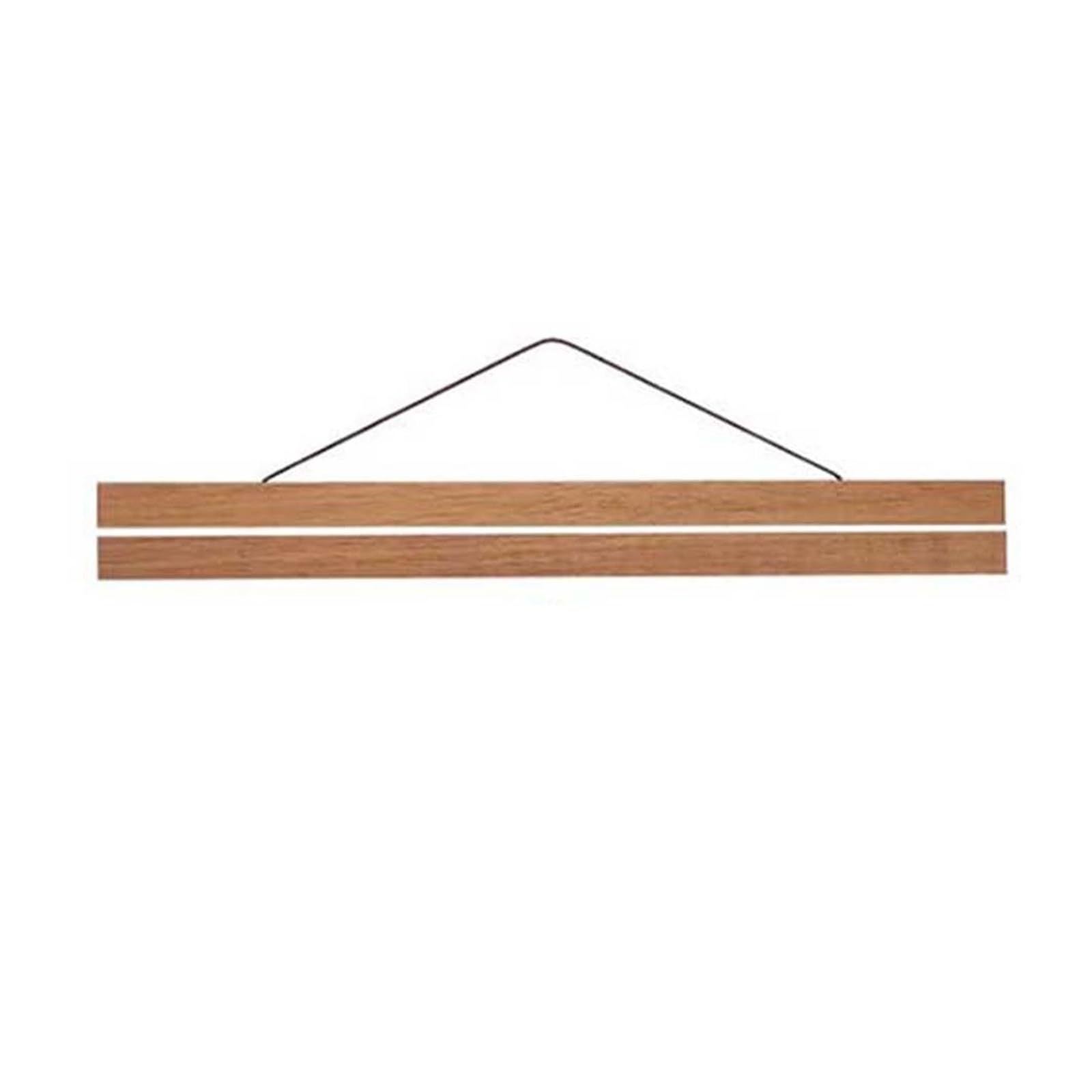 12 Pcs / 3 Set Wooden Home Decor Artwork Hanger Poster Frame Painting Scroll Picture Rack Wall Art For Posters Photos(Brown)