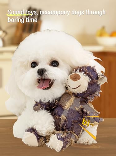 Juguete indestructible robusto oso de peluche para perros miniatura 2