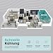 SereneLife Klimaanlage mobil 4-in-1: Luftkühler, Ventilator, Luftentfeuchter + Heizung – Tragbares Klimagerät mit Abluftschlauch, Fernbedienung & Kit für Räume bis 42 m² – Fenster-Montage 9,000 BTU