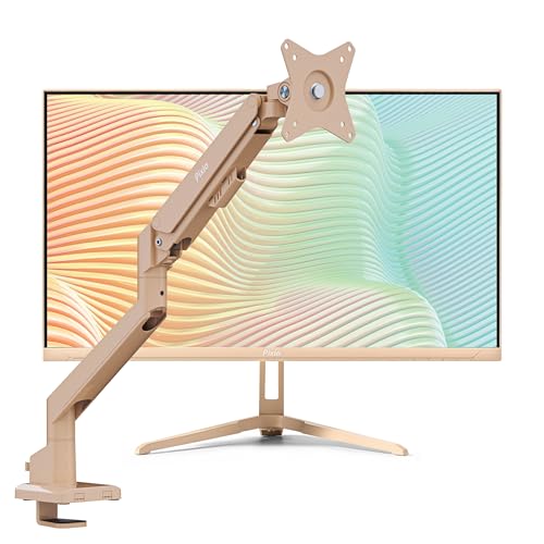 Image of Pixio PX246 Wave Beige 24 inch 120Hz Refresh Rate FHD 1080p Resolution IPS Panel 4ms GTG Response Time Gaming Monitor PS1S Wave Beige Single Monitor Arm
