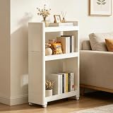 Carrello Portaoggetti Sottile da 17 cm, Carrello Multiuso Stretto e Mobile con Ruote, Scaffalatura Mobile for Soggiorno, Camera da Letto, Cucina, Bagno, Lavanderia