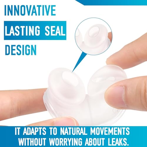 Image of Replacement Cushions for AirFit P10 Nasal Pillow, 2-Pack, Ultra-Soft Silicone, Secure Fit, Leak-Free, Latex-Free (Medium)