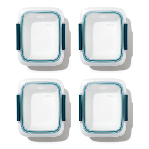 OXO Good Grips Prep & Go Container 3.3 Cups/0.78 L - Leakproof Food Storage, Pack of 4