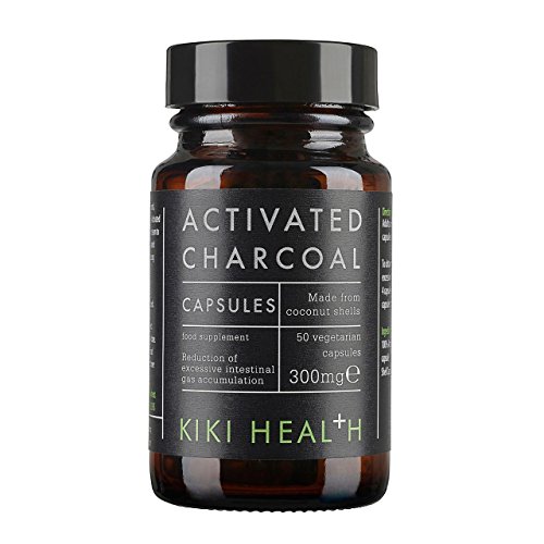 KIKI Health Activated Charcoal Powder Capsules 50 Vegicaps