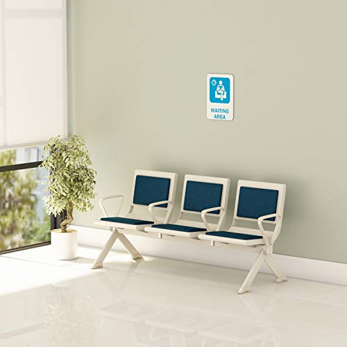 Image of SOS LiteOffice SmallOffice Amigo 3 Seater Visitor Sofa, Silver Grey, 1693mmLX658mmDX800mmHt (SOAM3SWLMSLCBK)