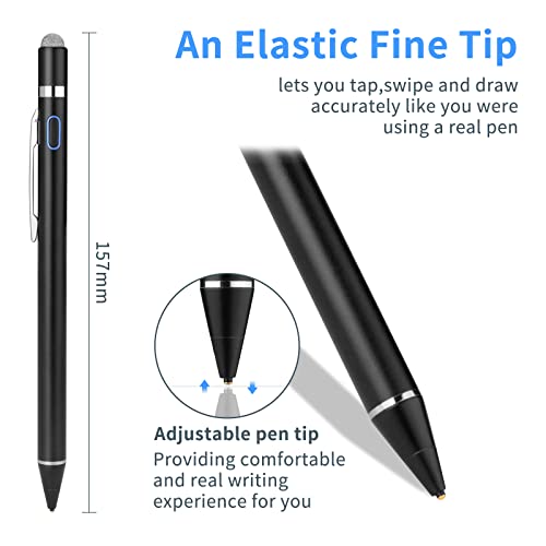 Image of Universal Stylus Pen for Android Tablet Mobile Phone - 2-in-1 Stylus for Android Compatibility for iPhone /iPad /Samsung /Huawei /Xiaomi and Other iOS /Android Tablets,Drawing and Writing,Black | Samsung Tablets, Compatible with Apple Pen,Stylus Pen for iPad Pro, Black