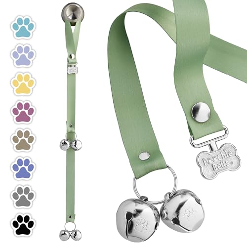 PoochieBells Dog Door Bells for Potty Training, Quick & Easy Puppy Potty Training Method Included...