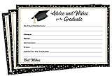 50 Graduation Share A Memory, Wishes or Advice Cards for The Graduate -Party Games Activities Suppli