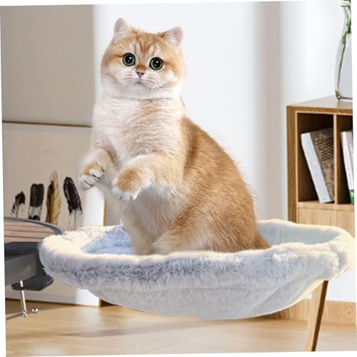 Lit de bureau pour chat hamac chaud et robuste de 16 pouces de large