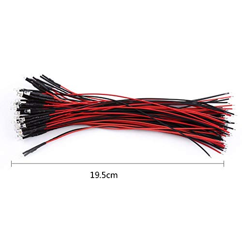 Amazon Com 50pcs Water Clear Emitting Diode Led Lights Assorted Kit Diy 3 5 10mm Pre Wired Round Water Clear Emitting Diode Led Lights Dc 9 12v Blue Light 3mm Industrial Scientific