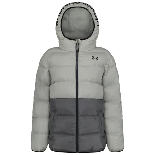 Image of Under Armour Boys Pronto Hooded Puffer Jacket, Lightweight & Water Repellent