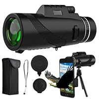 10X42 HD Monocular Telescope High Power FMC Lens BAK4 Prism Monoculars for Adults Waterproof Telescopes for Bird Watching Hiking Camping Hunting Spyglass with Tripod Hand Strap Storage Bag Gifts