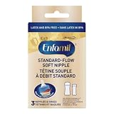 Enfamil A+ Standard-Flow Soft Nipples, 3 count, yellow, 3 nipples and 3 rings