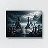 Sense Canvas Chess Epic Match 8 Canvas Art - Home Decor Wall Art Print Poster Painting Small 16x12 / 0.75" (40x30cm / 2cm) #3