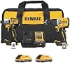 DEWALT 20V MAX XR Kit combinado de atornillador de impacto y taladro percutor inalámbrico, incluye 2 baterías POWERPACK de 4ah y cargador (DCK250QQ2) 2