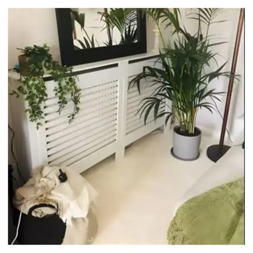 Cache-radiateur vertical blanc XL pour salon et cheminée - 5