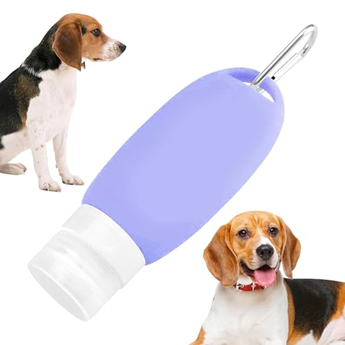 Food Tube For Fill Dog, 90ml Fillable Tubes For Dogs With Carabiner Wet Food Silicone Travel Squeezable Bottles Fill Bottles Accessories For Dog Training As A Reward