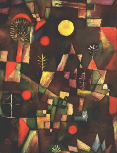 Art mural Pleine lune de Paul Klee pour une chambre élégante
