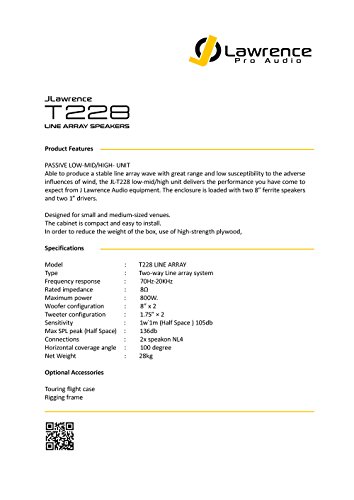 Image of JL T228 Line Array Speaker Systems