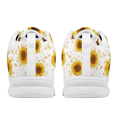 Forchrinse Women's Walking Shoes Casual Lace Up Running Sneakers Lightweight Breathable Tennis Shoes Outdoor Footwear4