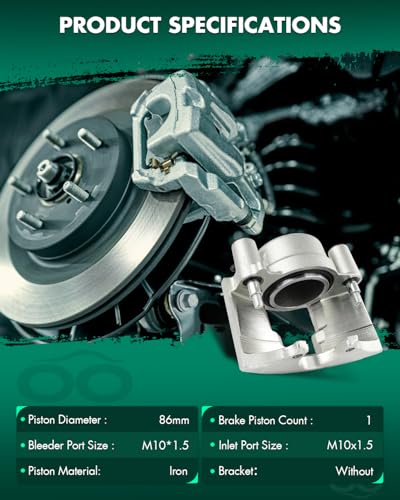 Image of SCITOO 184347 Front Right Disc Brake Caliper Fit For Chevrolet For C3500 1991-2000,For Chevrolet For Express 2500 2002,For GMC For C3500 1992-2000,For GMC For Savana 3500 1996-2002, Single Piston